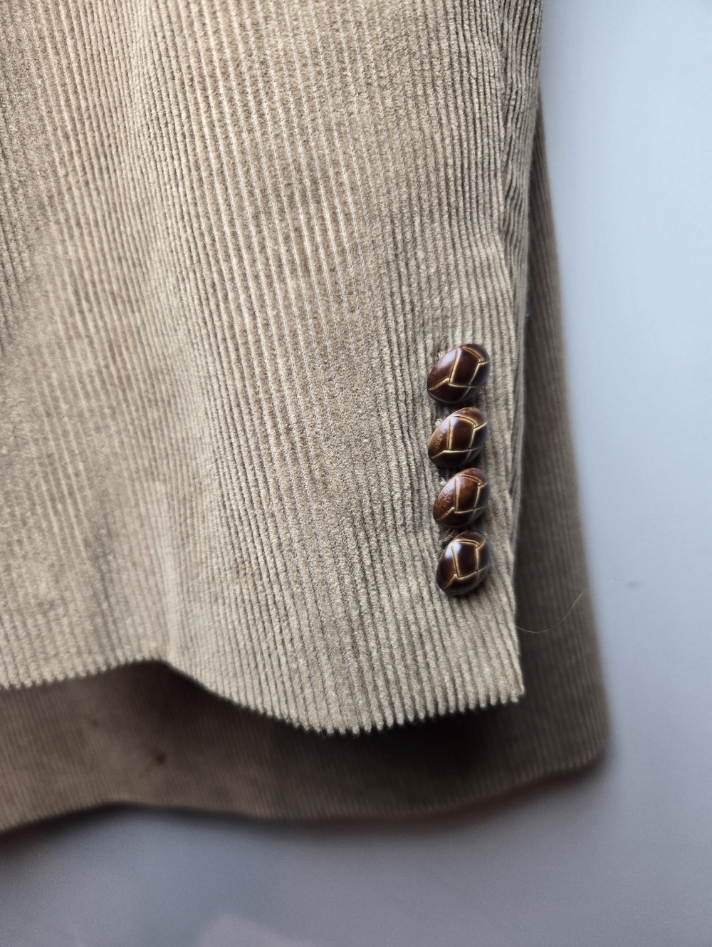 Lauren Ralph Lauren Curduroy Blazer Men's 52L Brown Sports Coat Elbow Patch 90s - Picture 7 of 13
